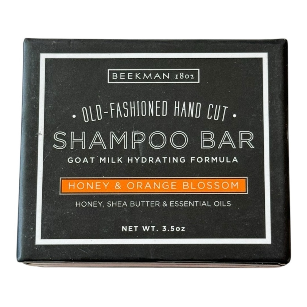BEEKMAN 1802 Old Fashioned Shampoo Bar Honey & Orange Blossom NEW